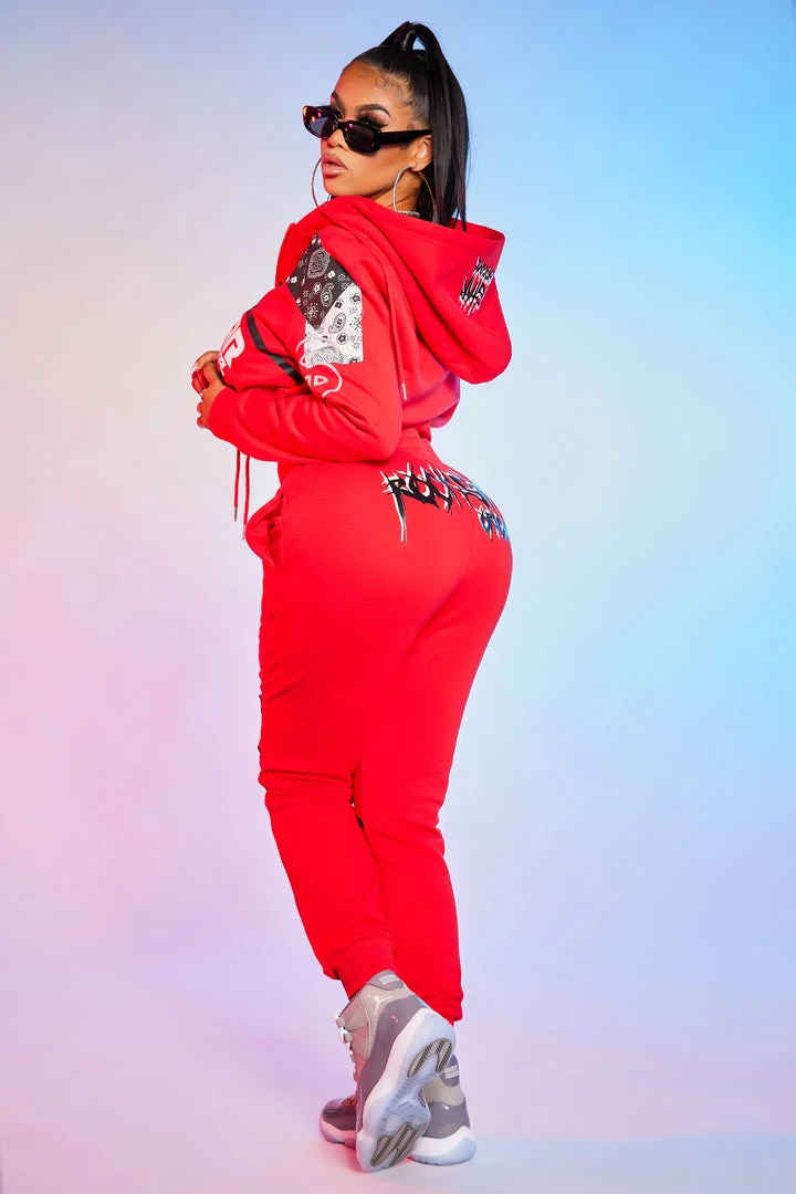 WOMENS TRACK SETS CHARLOTTE TRACKSET-RED 6 WOMENS TRACK SETS CHARLOTTE TRACKSET-RED