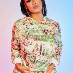 WOMENS TRACK SETS MONEY HUNNY TRACKSET-MULTI 8 WOMENS TRACK SETS MONEY HUNNY TRACKSET-MULTI