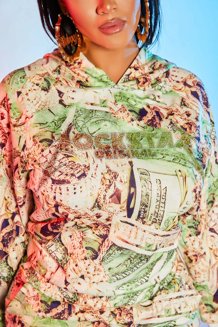 WOMENS TRACK SETS MONEY HUNNY TRACKSET-MULTI 4 WOMENS TRACK SETS MONEY HUNNY TRACKSET-MULTI