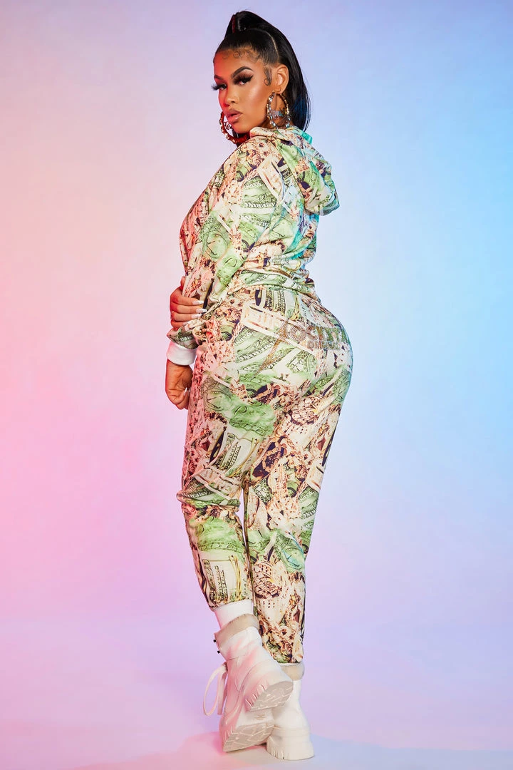 WOMENS TRACK SETS MONEY HUNNY TRACKSET-MULTI 5 WOMENS TRACK SETS MONEY HUNNY TRACKSET-MULTI