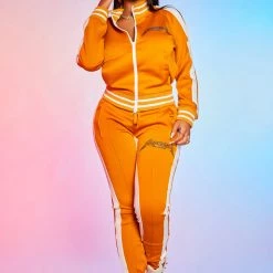 WOMENS TRACK SETS ZARA TRACKSET-ORANGE