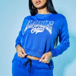 WOMENS TRACK SETS DELPHINE TRACKSET-ROYAL BLUE 13 WOMENS TRACK SETS DELPHINE TRACKSET-ROYAL BLUE