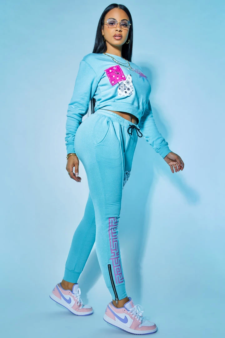 WOMENS TRACK SETS BREE TRACKSET-LIGHT BLUE 4 WOMENS TRACK SETS BREE TRACKSET-LIGHT BLUE