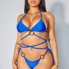 WOMENS SHAPEWEAR Best Seller ALL STRAPPED IN BIKINI-ROYAL BLUE