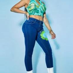 WOMENS JEANS Best Seller SKULL SKINNY JEAN-MED. WASH 15 WOMENS JEANS Best Seller SKULL SKINNY JEAN-MED. WASH