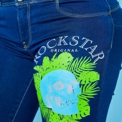 WOMENS JEANS Best Seller SKULL SKINNY JEAN-MED. WASH 17 WOMENS JEANS Best Seller SKULL SKINNY JEAN-MED. WASH