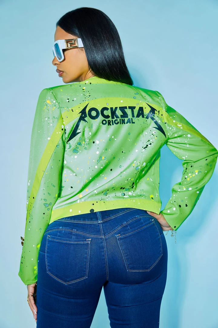 WOMENS JACKETS Best Seller COCO JACKET-NEON GREEN 3 WOMENS JACKETS Best Seller COCO JACKET-NEON GREEN