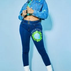 WOMENS JACKETS VALERIE DENIM JACKET-MED. WASH