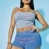 WOMENS SHORT SETS JESSICA SHORT SET-BLUE/GREY