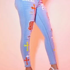 WOMENS JEANS GIADA SKINNY JEAN-LIGHT WASH