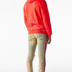 MENS HOODIES & SWEATSHIRTS Fidel Painter Hoodie (Red) Tops