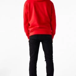 MENS HOODIES & SWEATSHIRTS Slick Crystal Hoodie (Red) Tops