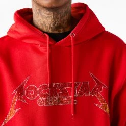 MENS HOODIES & SWEATSHIRTS Slick Crystal Hoodie (Red) Tops