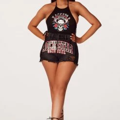 WOMENS SHORTS Ellery Black Denim Short Best Seller