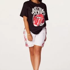 WOMENS SHORT SETS Sloane Black/White Short Set