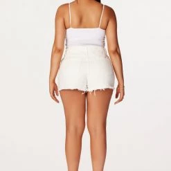 WOMENS SHORTS Ciara White Denim Short Best Seller