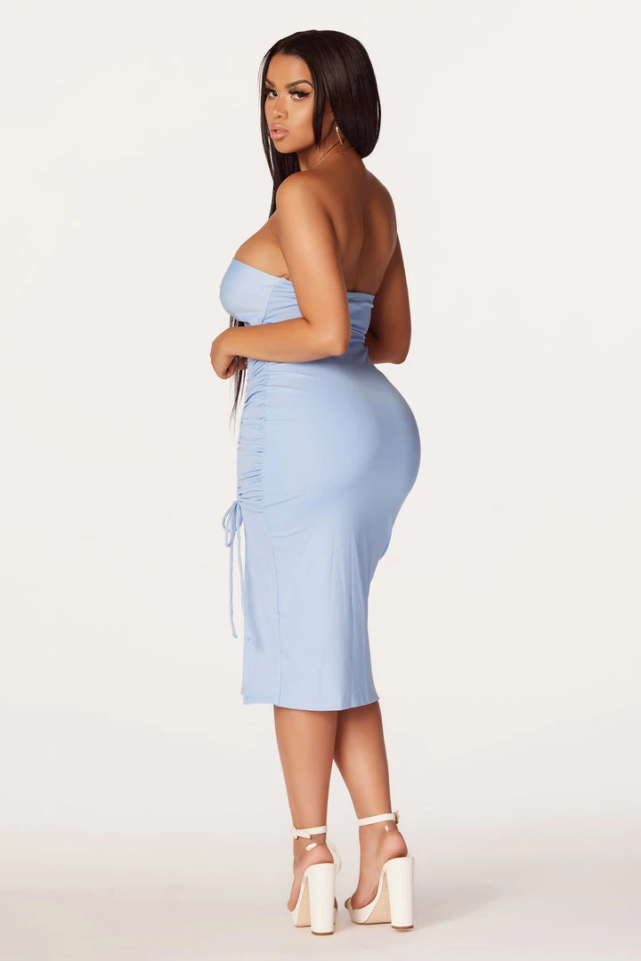 WOMENS DRESSES Best Seller Tamara Blue Midi Dress 6 WOMENS DRESSES Best Seller Tamara Blue Midi Dress