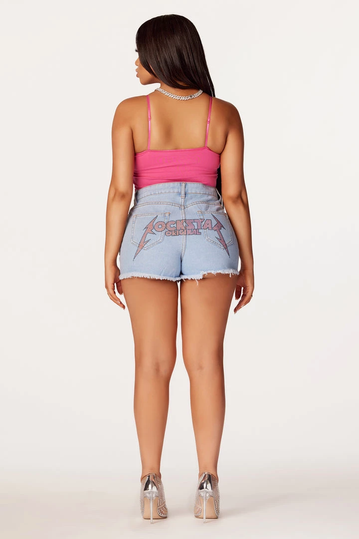 WOMENS SHORTS Best Seller Amor Light Wash Denim Short 8 WOMENS SHORTS Best Seller Amor Light Wash Denim Short