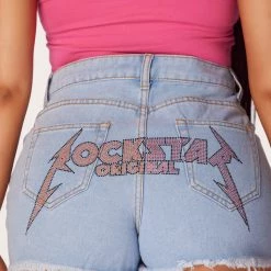 WOMENS SHORTS Best Seller Amor Light Wash Denim Short