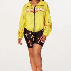WOMENS ACTIVE SHORT SETS Brigitte 2.0 Yellow/Black Bike Short Set
