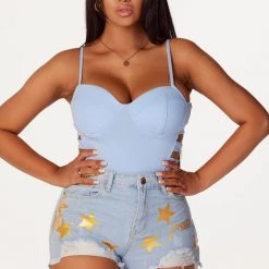 WOMENS SHORTS Best Seller Solana Light Wash Denim Short