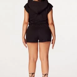 WOMENS SHORT SETS Teagan Black Short Set 10 WOMENS SHORT SETS Teagan Black Short Set