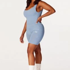 WOMENS ROMPERS & JUMPSUITS Best Seller Tatum Baby Blue Romper