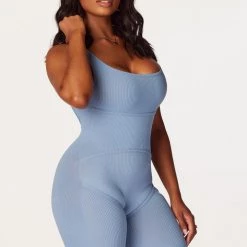 WOMENS ROMPERS & JUMPSUITS Best Seller Tatum Baby Blue Romper