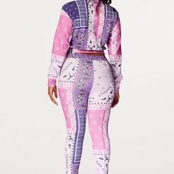 WOMENS TRACK SETS Nerirah Purple/Multi Bandana Print Trackset 15 WOMENS TRACK SETS Nerirah Purple/Multi Bandana Print Trackset