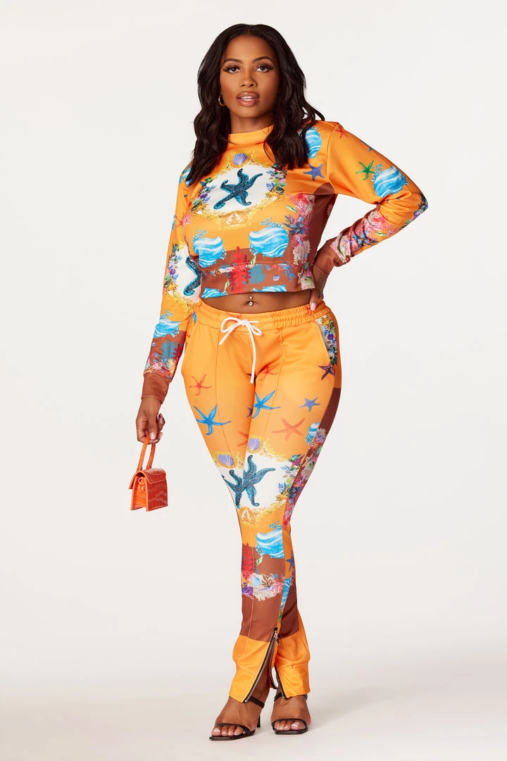 WOMENS TRACK SETS VIOLA TRACKSET-ORANGE/MULTI 1 WOMENS TRACK SETS VIOLA TRACKSET-ORANGE/MULTI