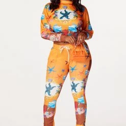 WOMENS TRACK SETS VIOLA TRACKSET-ORANGE/MULTI 9 WOMENS TRACK SETS VIOLA TRACKSET-ORANGE/MULTI