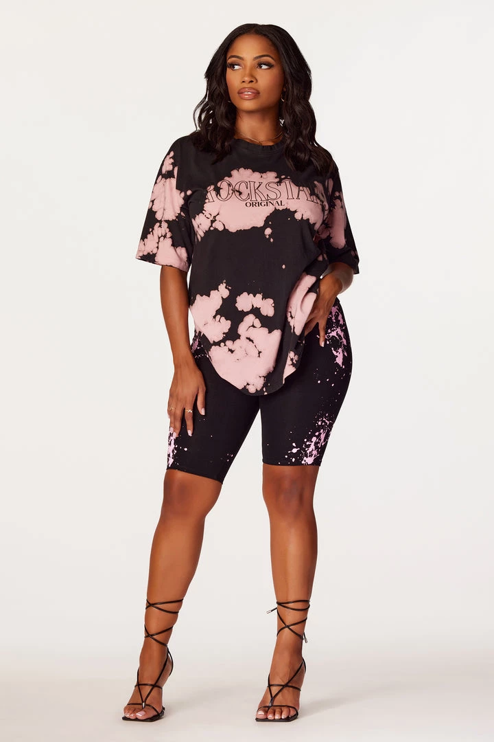 WOMENS ACTIVE SHORT SETS Emmie Black Bike Short Set 2 WOMENS ACTIVE SHORT SETS Emmie Black Bike Short Set