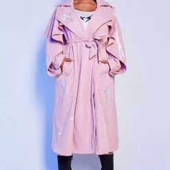 WOMENS JACKETS Best Seller SADIE TRENCH COAT-PINK