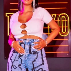 WOMENS JEANS PICASSO WIDE LEG JEAN-LIGHT WASH