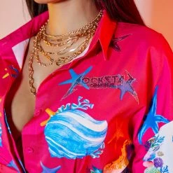 WOMENS DRESSES Best Seller OCEAN MINI DRESS-FUCHSIA