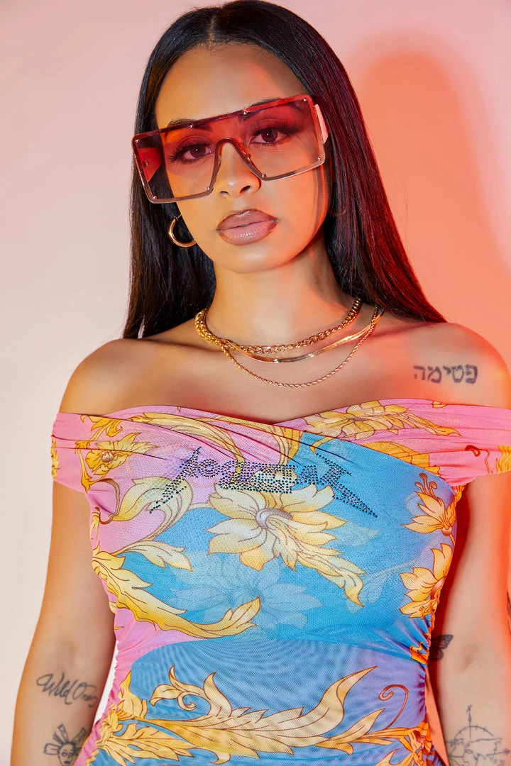 WOMENS ROMPERS & JUMPSUITS EVERLY ROMPER-PINK/BLUE Best Seller 5 WOMENS ROMPERS & JUMPSUITS EVERLY ROMPER-PINK/BLUE Best Seller