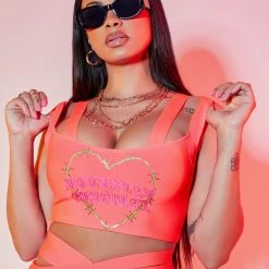 WOMENS ACTIVE SHORT SETS MOXIE BIKE SHORT SET-CORAL 9 WOMENS ACTIVE SHORT SETS MOXIE BIKE SHORT SET-CORAL