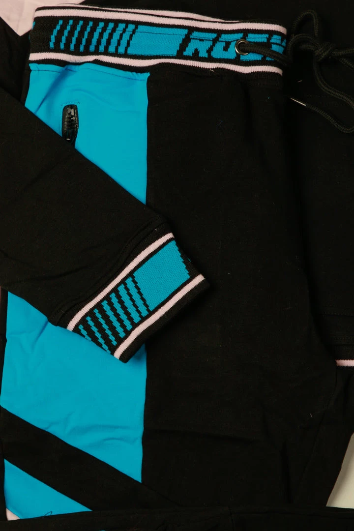 WOMENS TRACK SETS BECCA HOODIE SET - BLACK 3 WOMENS TRACK SETS BECCA HOODIE SET - BLACK