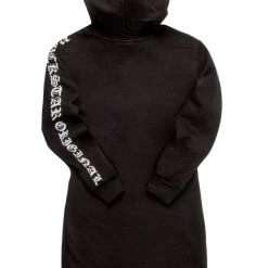 WOMENS DRESSES RUBI HOODIE DRESS-BLACK