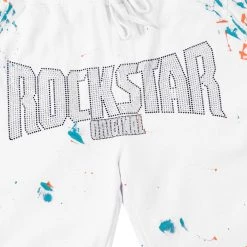 MENS SHORT SETS Track Sets RANDALL CRYSTAL LIGHTING SHORT SET-WHITE