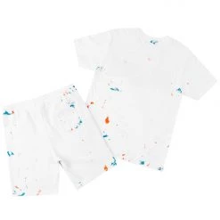 MENS SHORT SETS Track Sets RANDALL CRYSTAL LIGHTING SHORT SET-WHITE