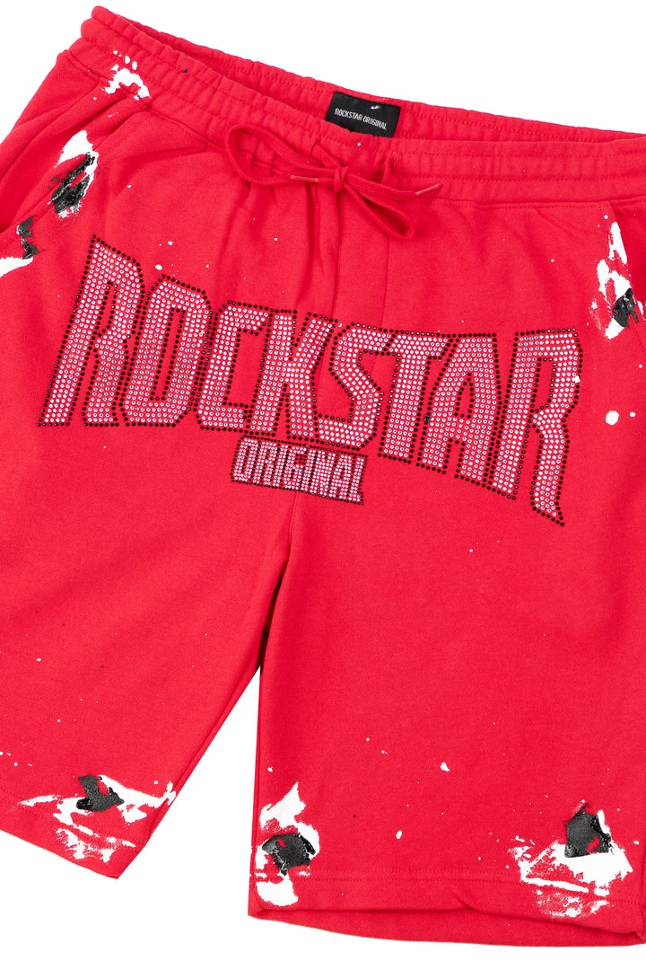 MENS SHORT SETS Track Sets RANDALL CRYSTAL LIGHTING SHORT SET- RED 3 MENS SHORT SETS Track Sets RANDALL CRYSTAL LIGHTING SHORT SET- RED