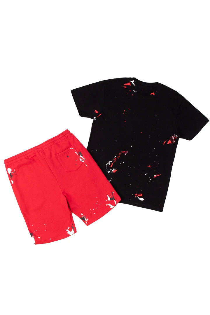 MENS SHORT SETS Track Sets RANDALL CRYSTAL LIGHTING SHORT SET- RED 4 MENS SHORT SETS Track Sets RANDALL CRYSTAL LIGHTING SHORT SET- RED
