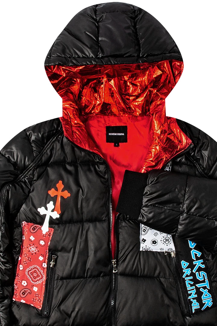 WOMENS OUTERWEAR RIA PUFFER JACKET - BLACK 3 WOMENS OUTERWEAR RIA PUFFER JACKET - BLACK