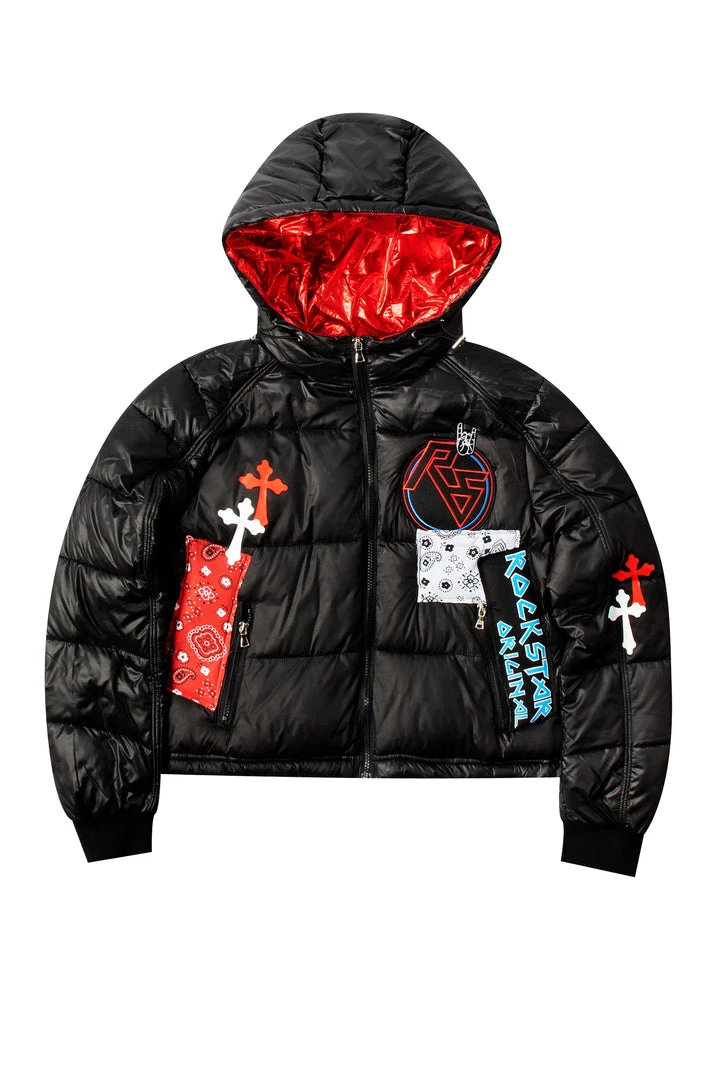 WOMENS OUTERWEAR RIA PUFFER JACKET - BLACK 1 WOMENS OUTERWEAR RIA PUFFER JACKET - BLACK