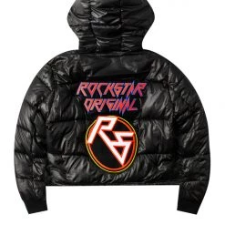 WOMENS OUTERWEAR RIA PUFFER JACKET - BLACK 7 WOMENS OUTERWEAR RIA PUFFER JACKET - BLACK