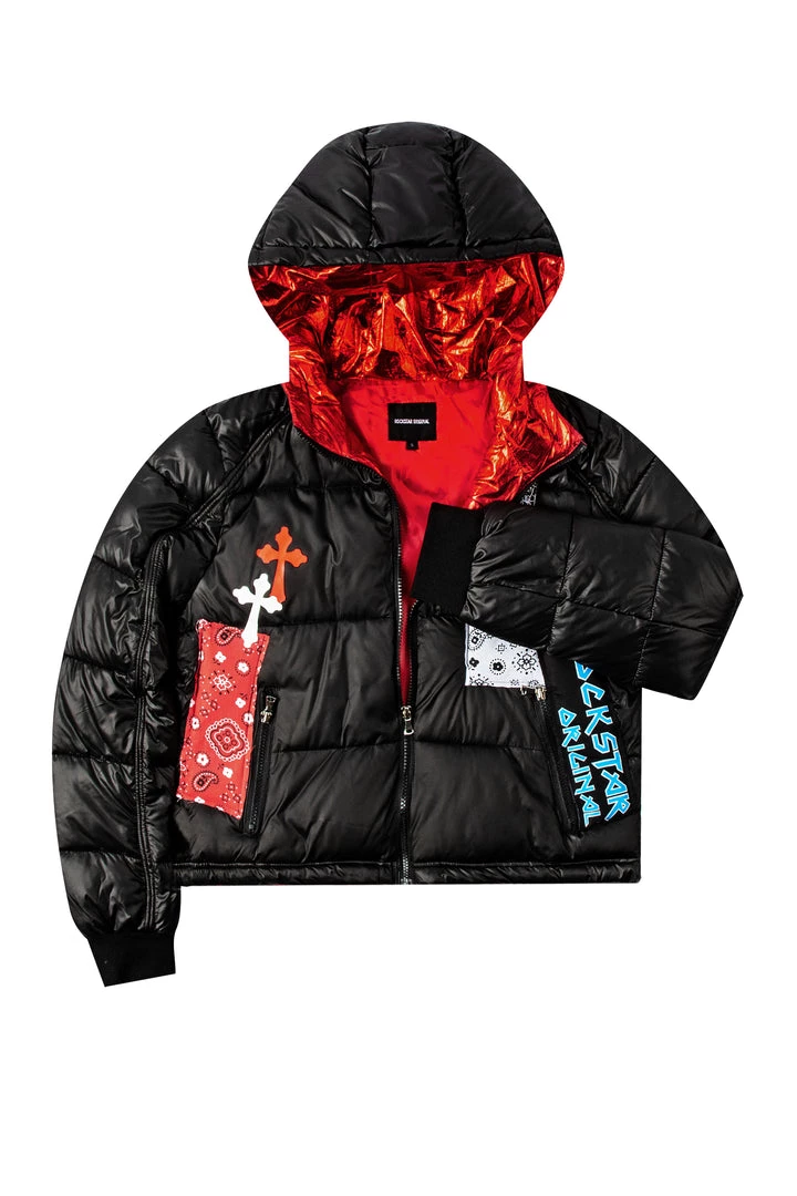 WOMENS OUTERWEAR RIA PUFFER JACKET - BLACK 2 WOMENS OUTERWEAR RIA PUFFER JACKET - BLACK