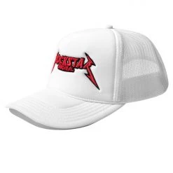 MENS ACCESSORIES ROCKBAND LOGO TRUCKER HAT- WHITE Best Sellers