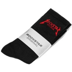 BOYS ACCESSORIES YOUTH ROCKBAND LOGO SOCKS-BLK New Arrivals