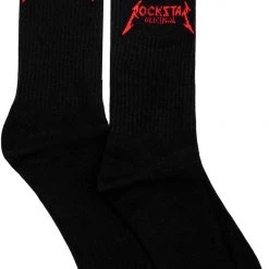 BOYS ACCESSORIES YOUTH ROCKBAND LOGO SOCKS-BLK New Arrivals